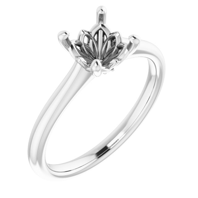 Round Engagement Ring Mounting