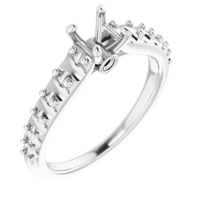 Accented Engagement Ring