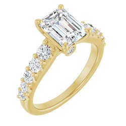 Accented Engagement Ring     