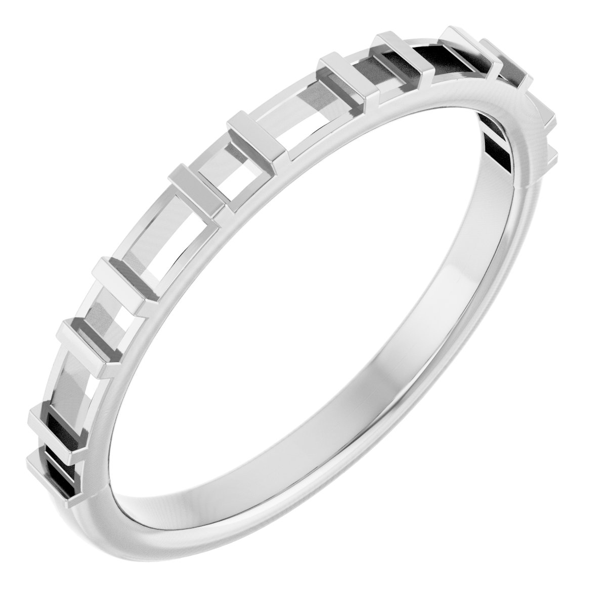 Platinum 1/2 CTW Natural Diamond Anniversary Band