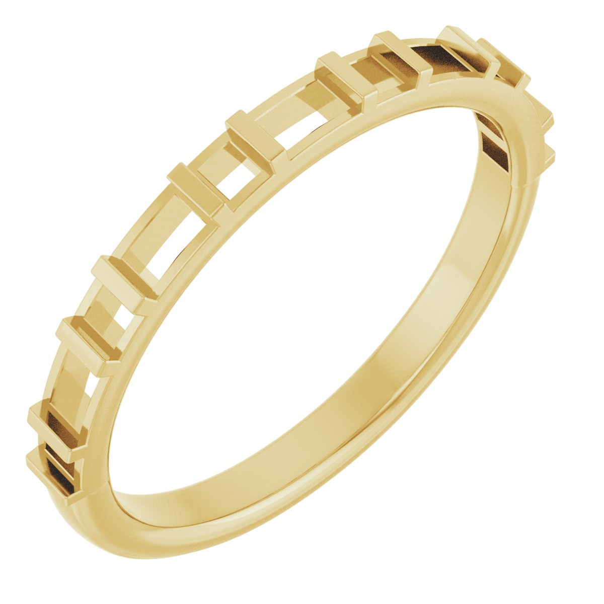 14K Yellow 1/2 CTW Natural Diamond Anniversary Band