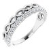 14K White 1/4 CTW Natural Diamond Infinity-Inspired Stackable Ring 