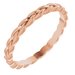 14K Rose 2 mm Woven Band Size 9