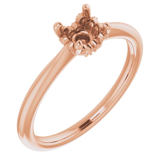 Accented Vintage-Inspired Engagement Ring or Band