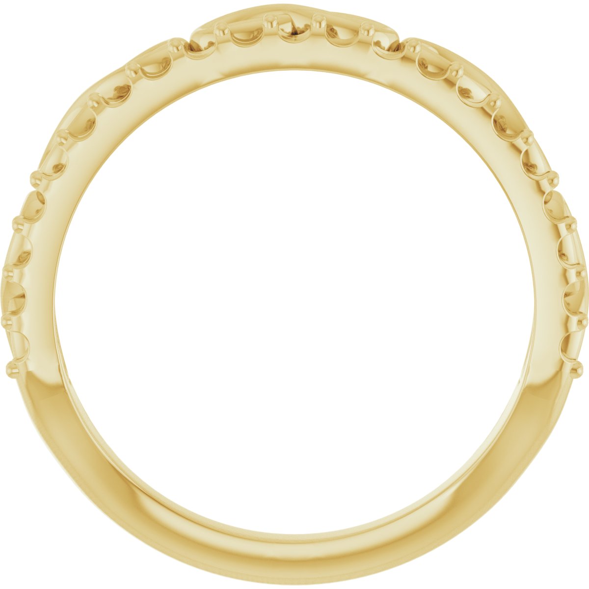 14K Yellow 1/4 CTW Diamond Infinity-Inspired Stackable Ring