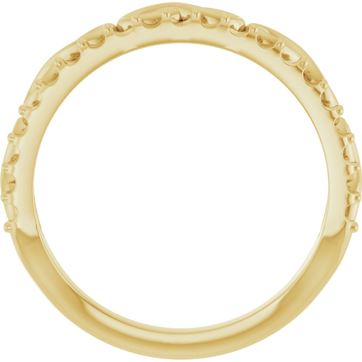 14K Yellow 1/4 CTW Natural Diamond Infinity-Inspired Stackable Ring 