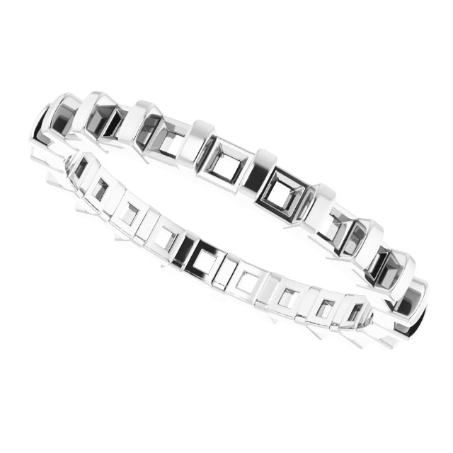 6x4 mm Emerald Eternity Band Mounting view 5