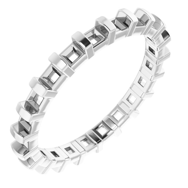 14K White 1.20 CTW Diamond Eternity Band Ref 14030616