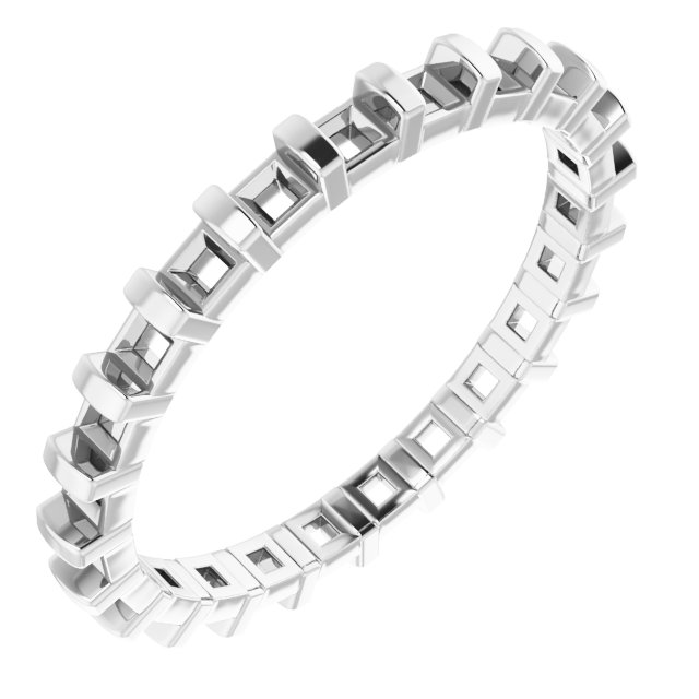 14K White 1.167 CTW Diamond Eternity Band Ref 14598655