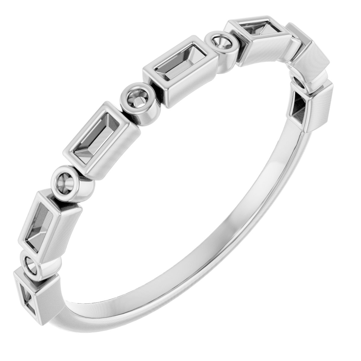 14K White .17 CTW Diamond Anniversary Band Ref 14030107