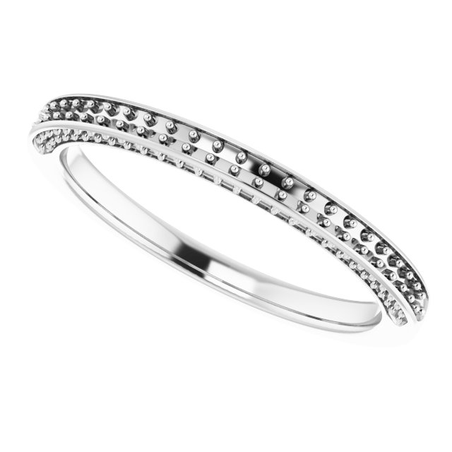 Band Mounting for 8 mm Square Ring view 5