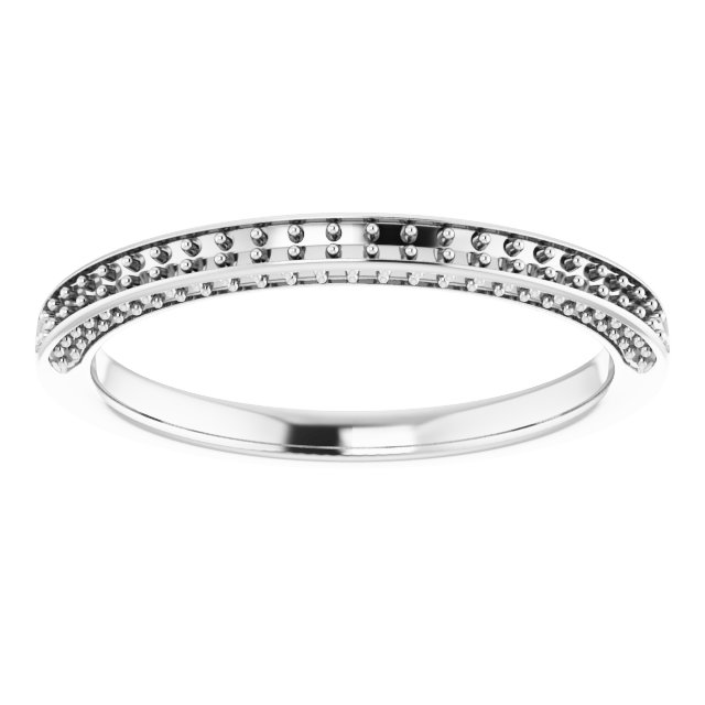 Band Mounting for 8 mm Square Ring view 3