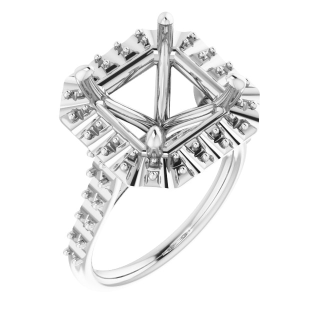 Halo-Style Engagement Ring