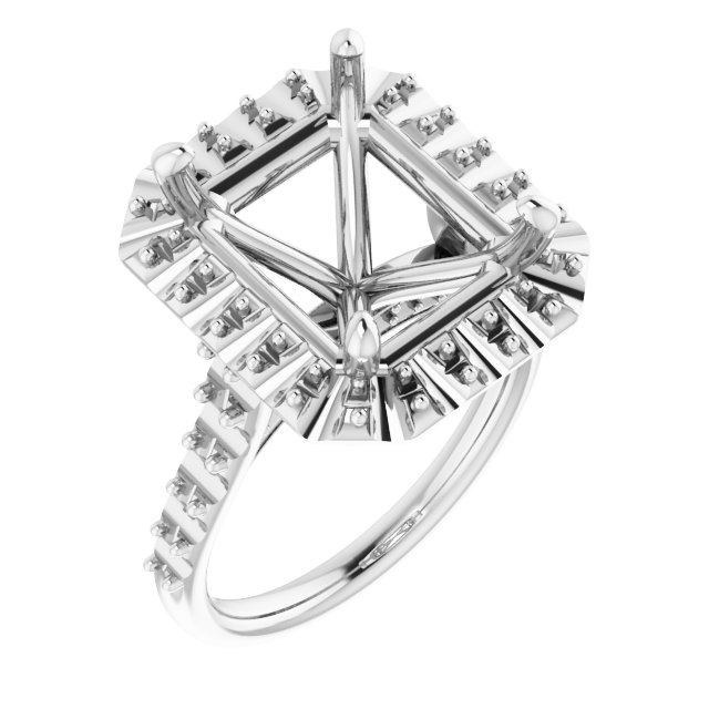 Halo-Style Engagement Ring