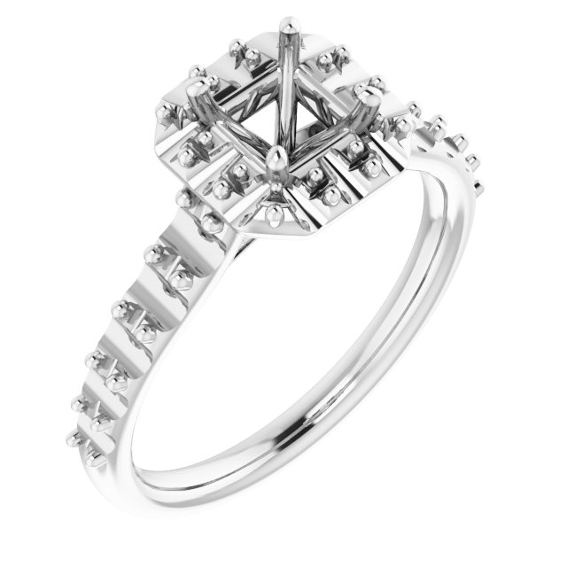 Halo-Style Engagement Ring