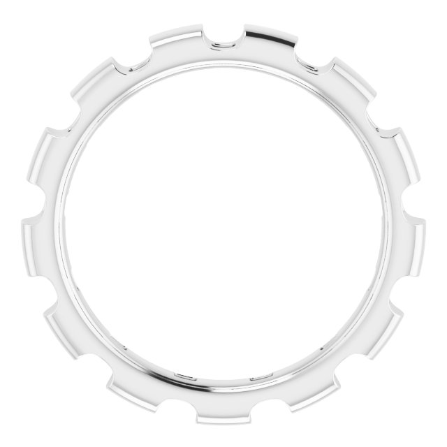 3.25 mm Square Eternity Band Mounting view 2