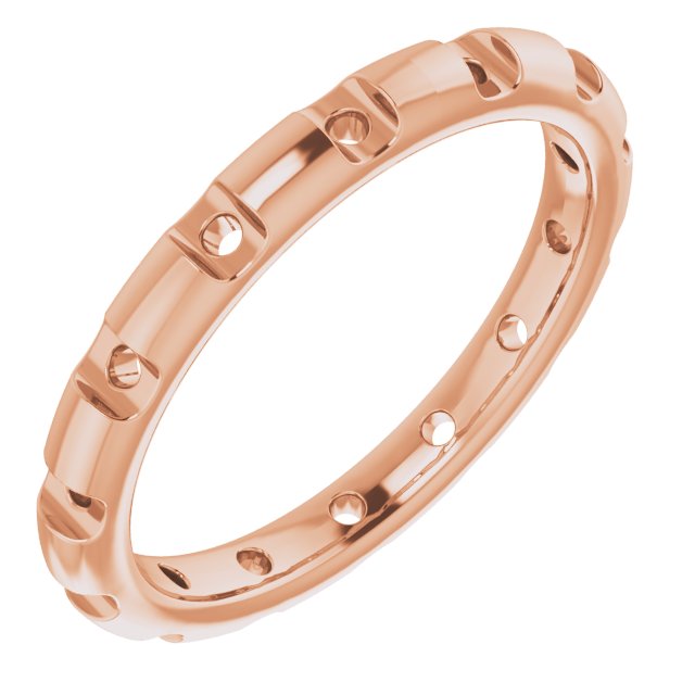 14K Rose .50 CTW Diamond Eternity Band Ref 13848589