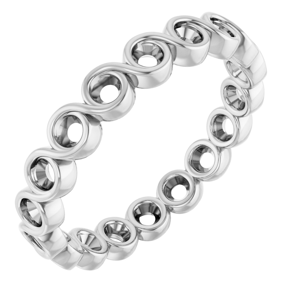 Bezel-Set Eternity Band