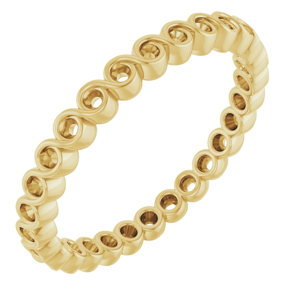Bezel-Set Eternity Band