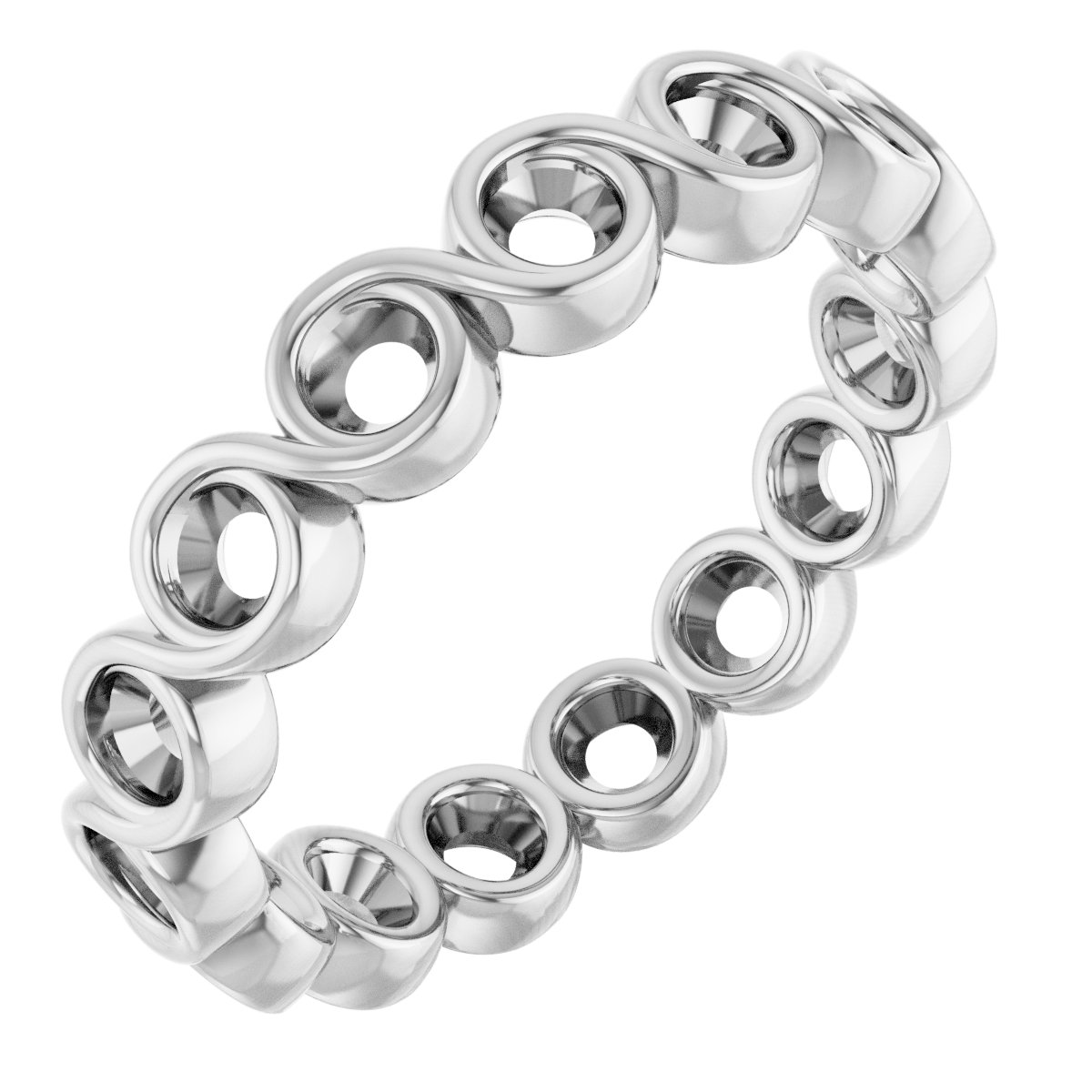 Bezel-Set Eternity Band