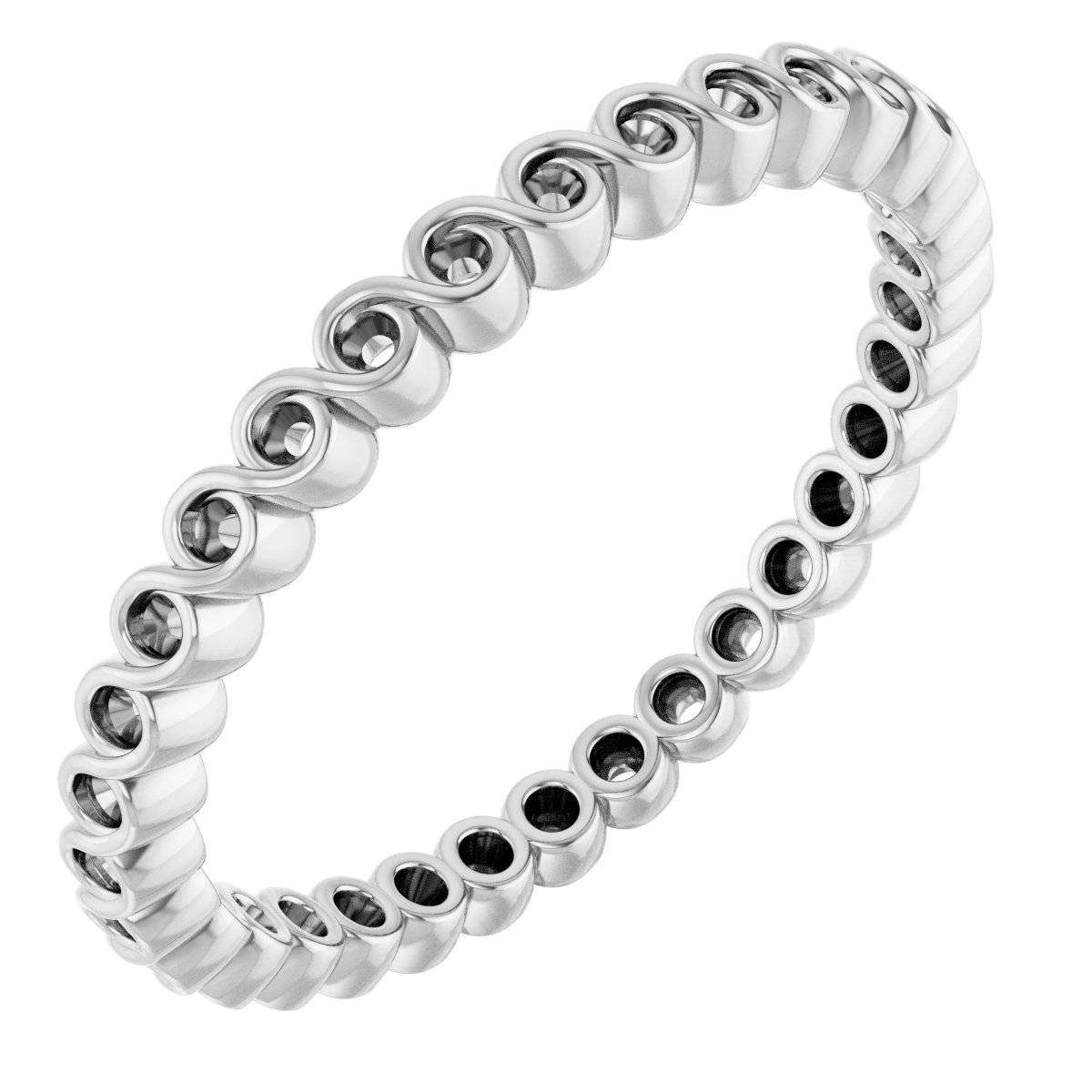Bezel-Set Eternity Band
