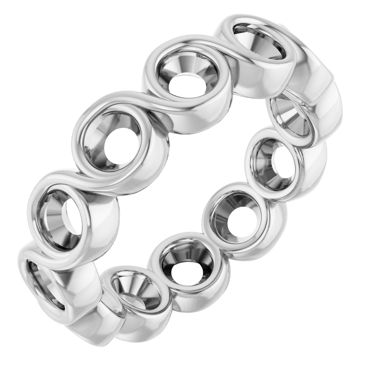 Bezel-Set Eternity Band