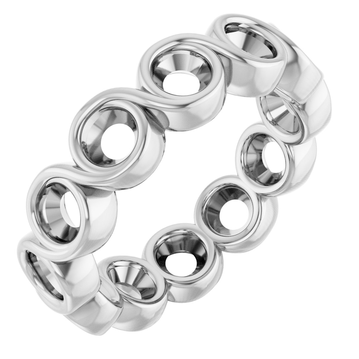 Bezel-Set Eternity Band
