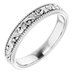 Platinum 3.2 mm Floral-Inspired Band Size 4.5