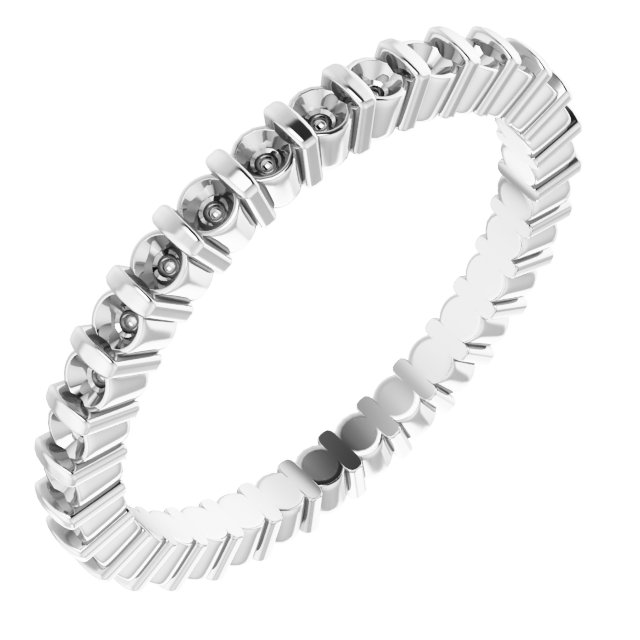 14K White .50 CTW Diamond Eternity Band Ref 14533309