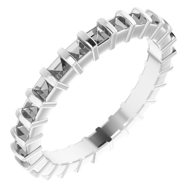 14K White 1 CTW Diamond Eternity Band Ref 14030448