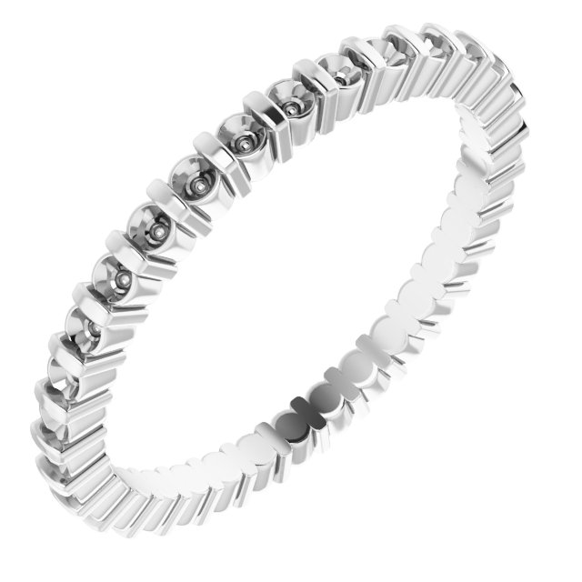 14K White .50 CTW Diamond Eternity Band Ref 14598808