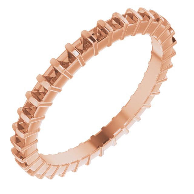 14K Rose .75 CTW Diamond Eternity Band Ref 14599030