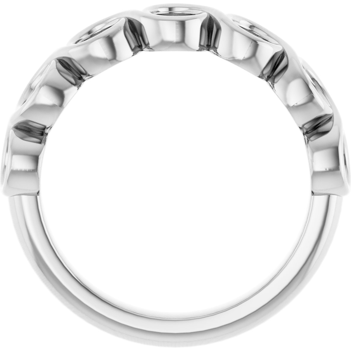 14K White 3/4 CTW Diamond Anniversary Band 