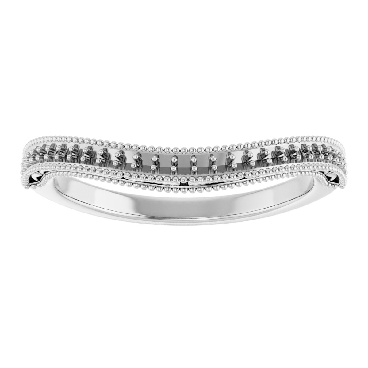 14K White 1/8 CTW Diamond Band 