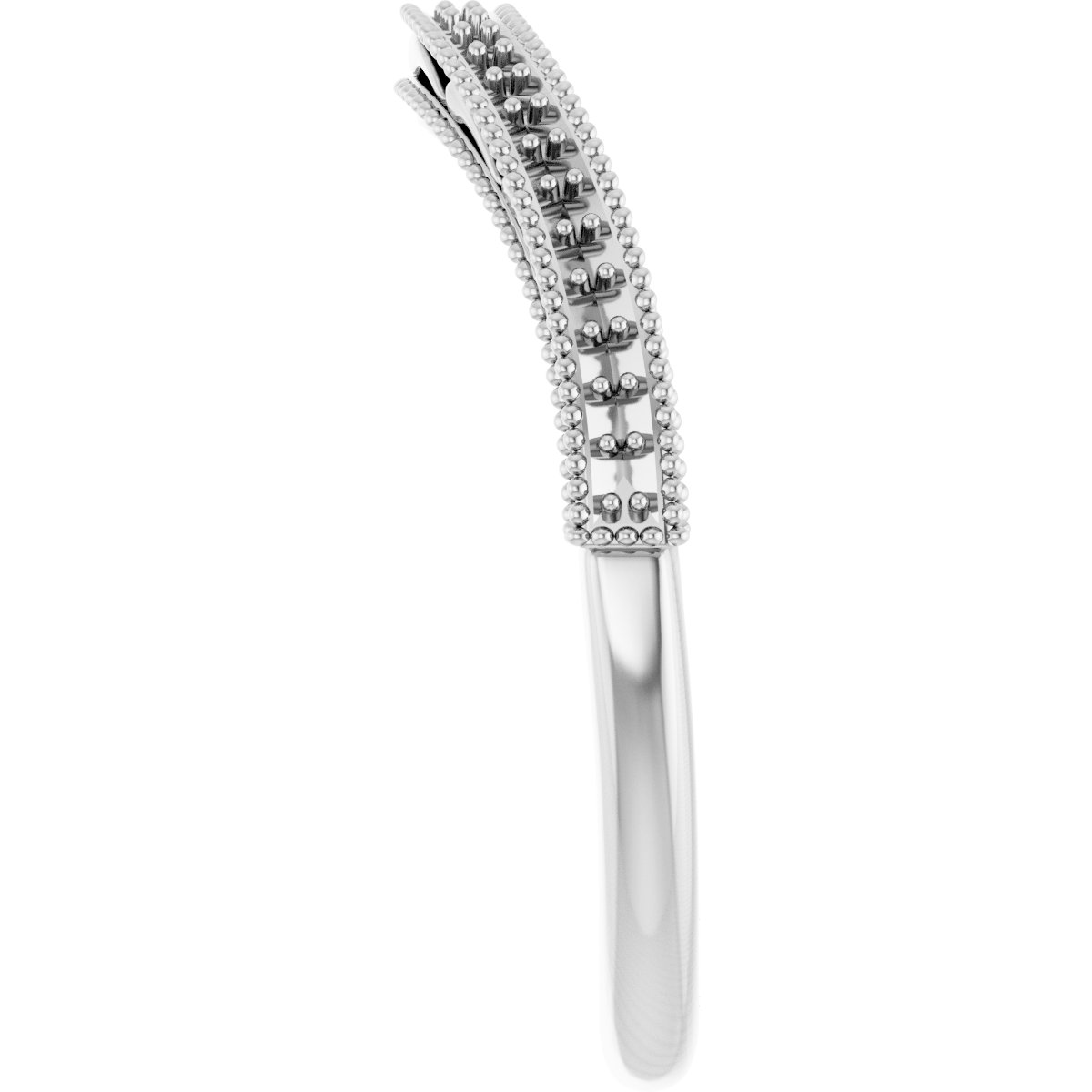 14K White 1/8 CTW Diamond Band 