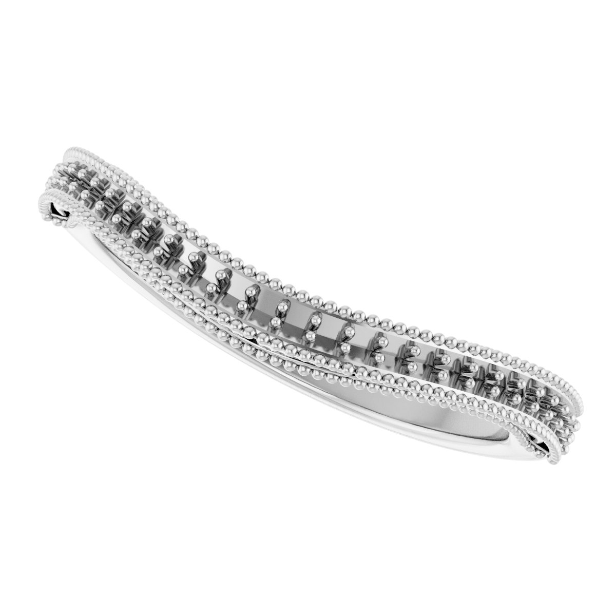 14K White 1/8 CTW Diamond Band 