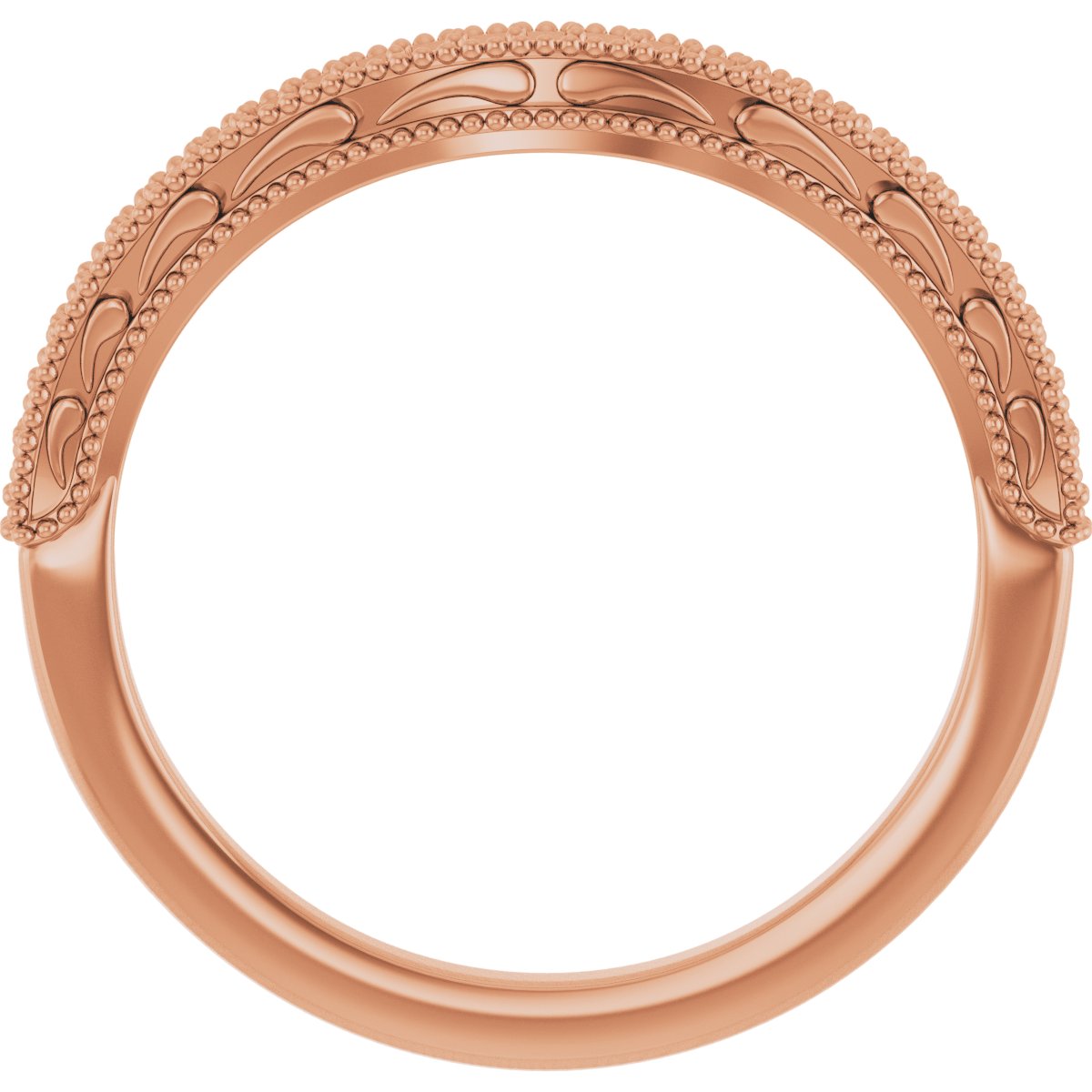 14K Rose 1/8 CTW Diamond Band 