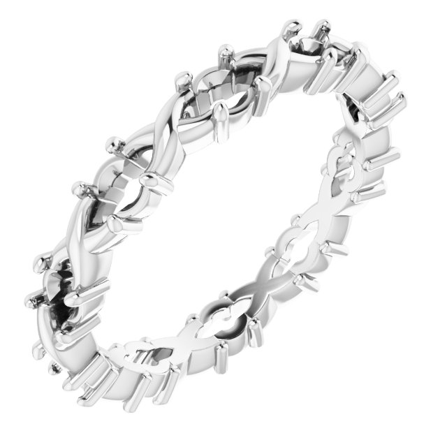 Infinity-Inspired Eternity Band