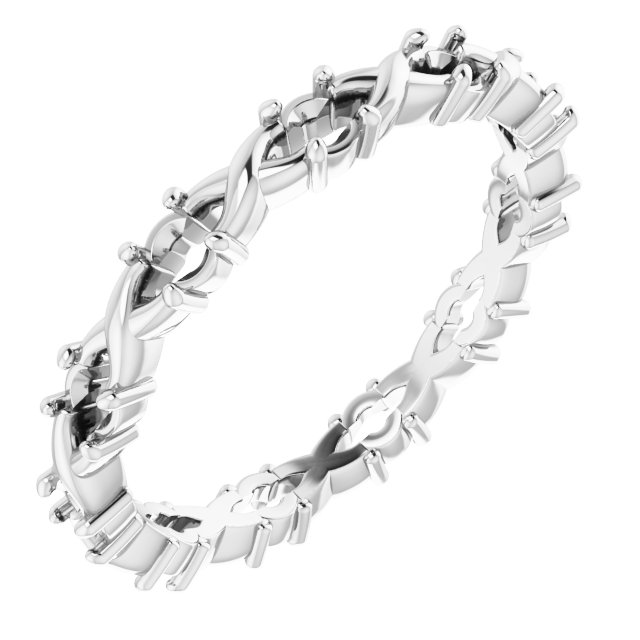 Infinity-Inspired Eternity Band