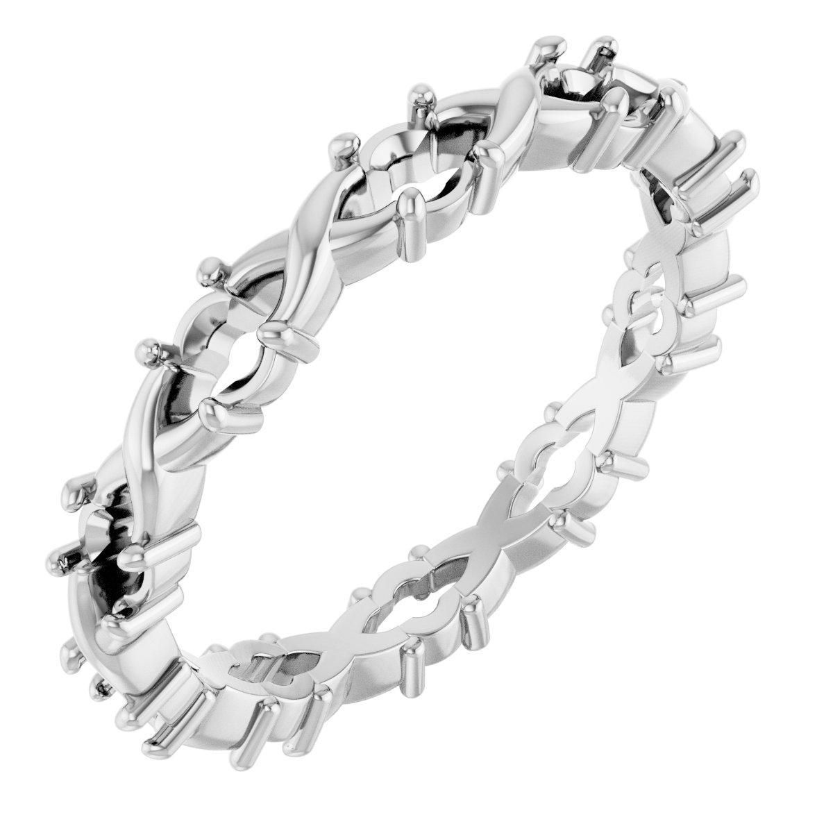 Infinity-Inspired Eternity Band