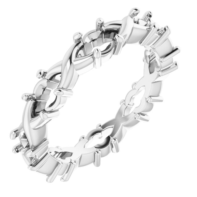 Infinity-Inspired Eternity Band