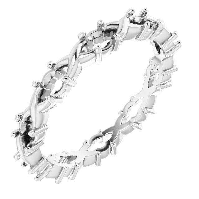 Infinity-Inspired Eternity Band