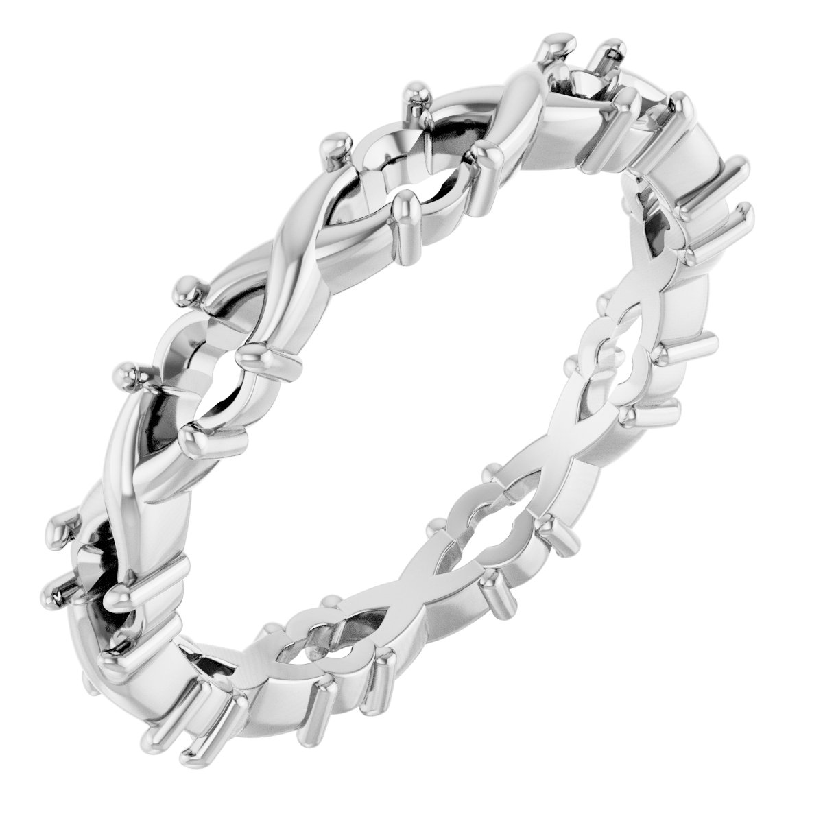 Infinity-Inspired Eternity Band