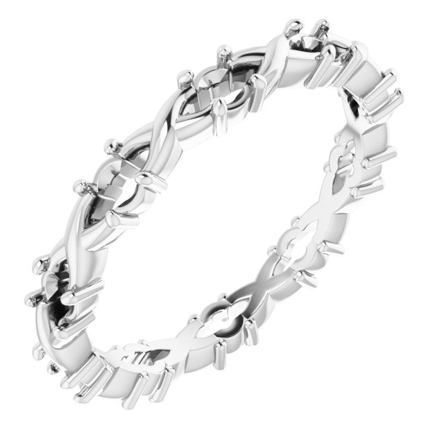 Infinity-Inspired Eternity Band