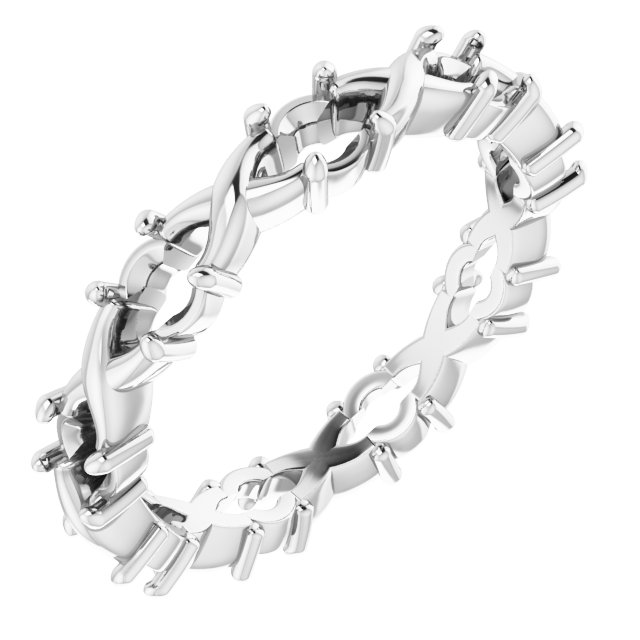 Infinity-Inspired Eternity Band