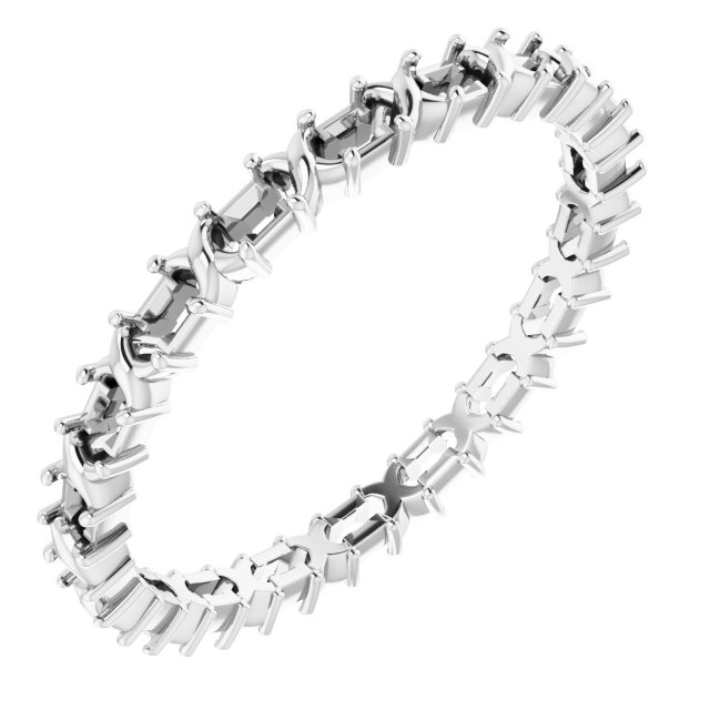 14K White .375 CTW Diamond Eternity Band Ref 14598889