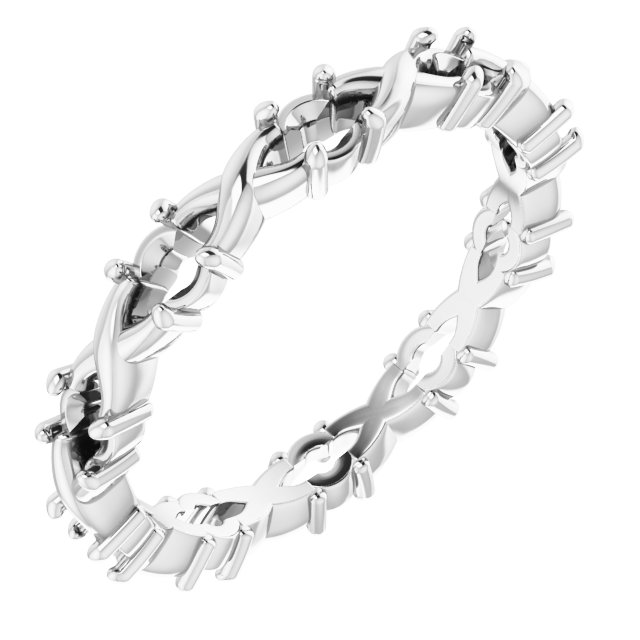 Infinity-Inspired Eternity Band