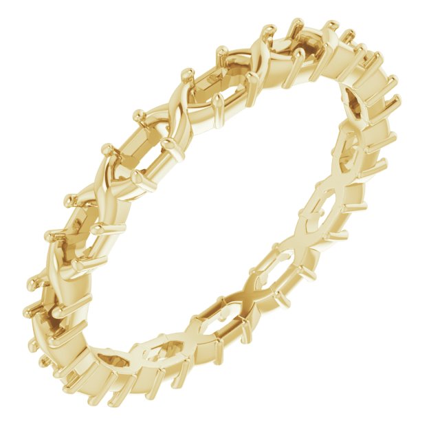 14K Yellow .75 CTW Diamond Eternity Band Ref 14599064