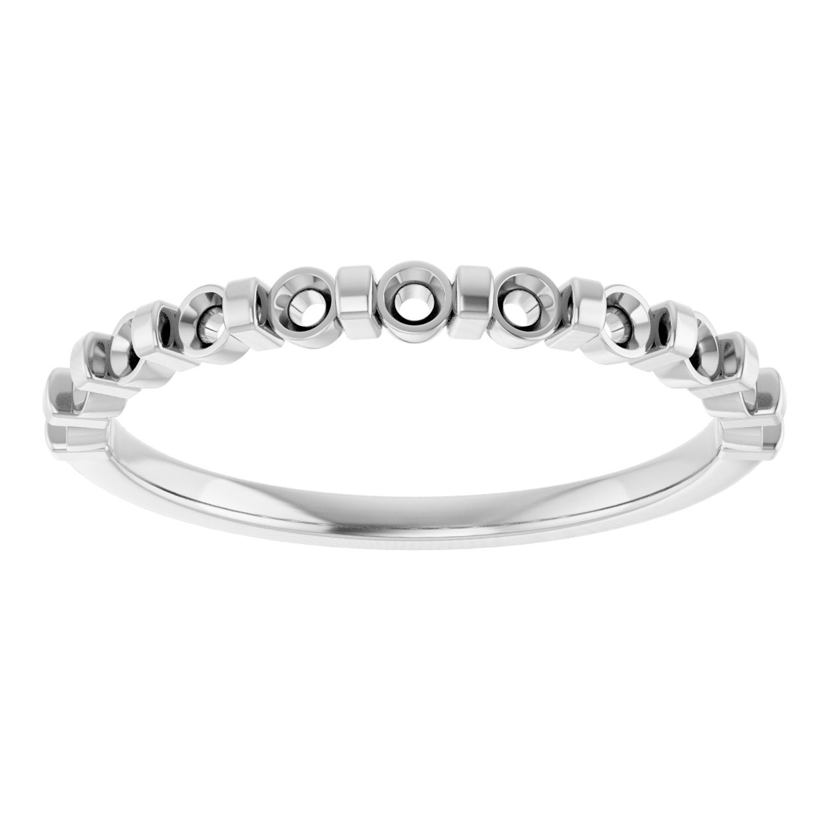 14K White 1/2 CTW Diamond Anniversary Band 