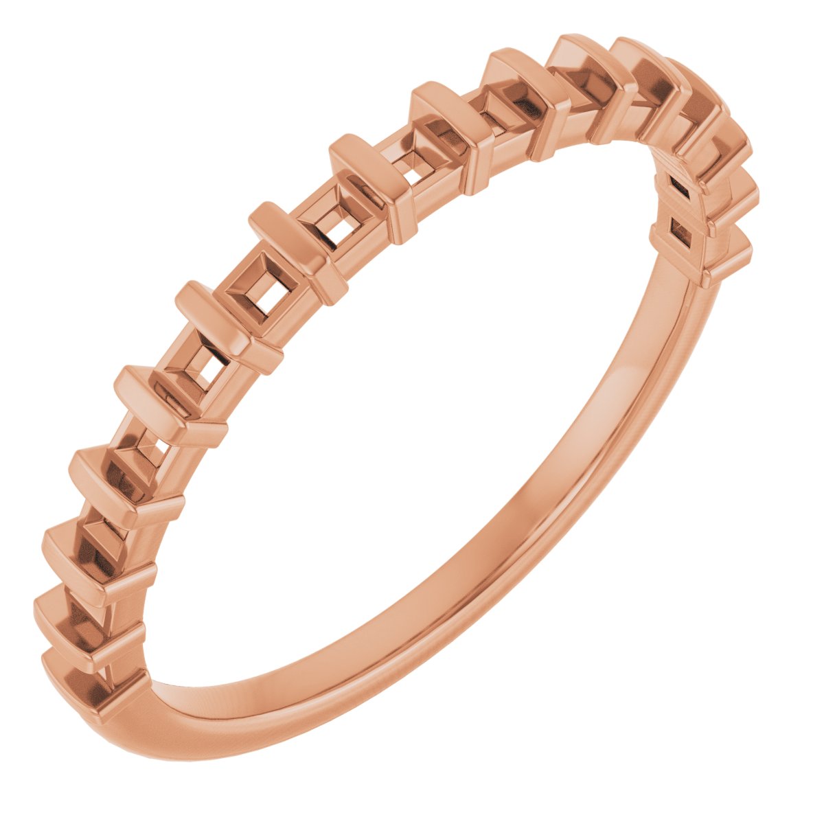 14K Rose .5 CTW Diamond Anniversary Band Ref 14030162